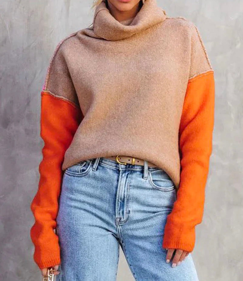 Valenzora – Color block sweaters are a winter trend