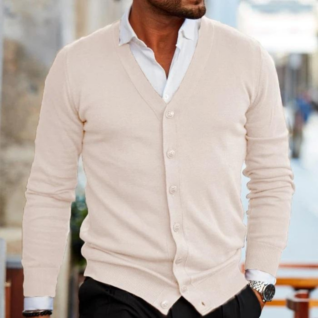 Valenzora | Cotton knit cardigan - Elegant & Classic