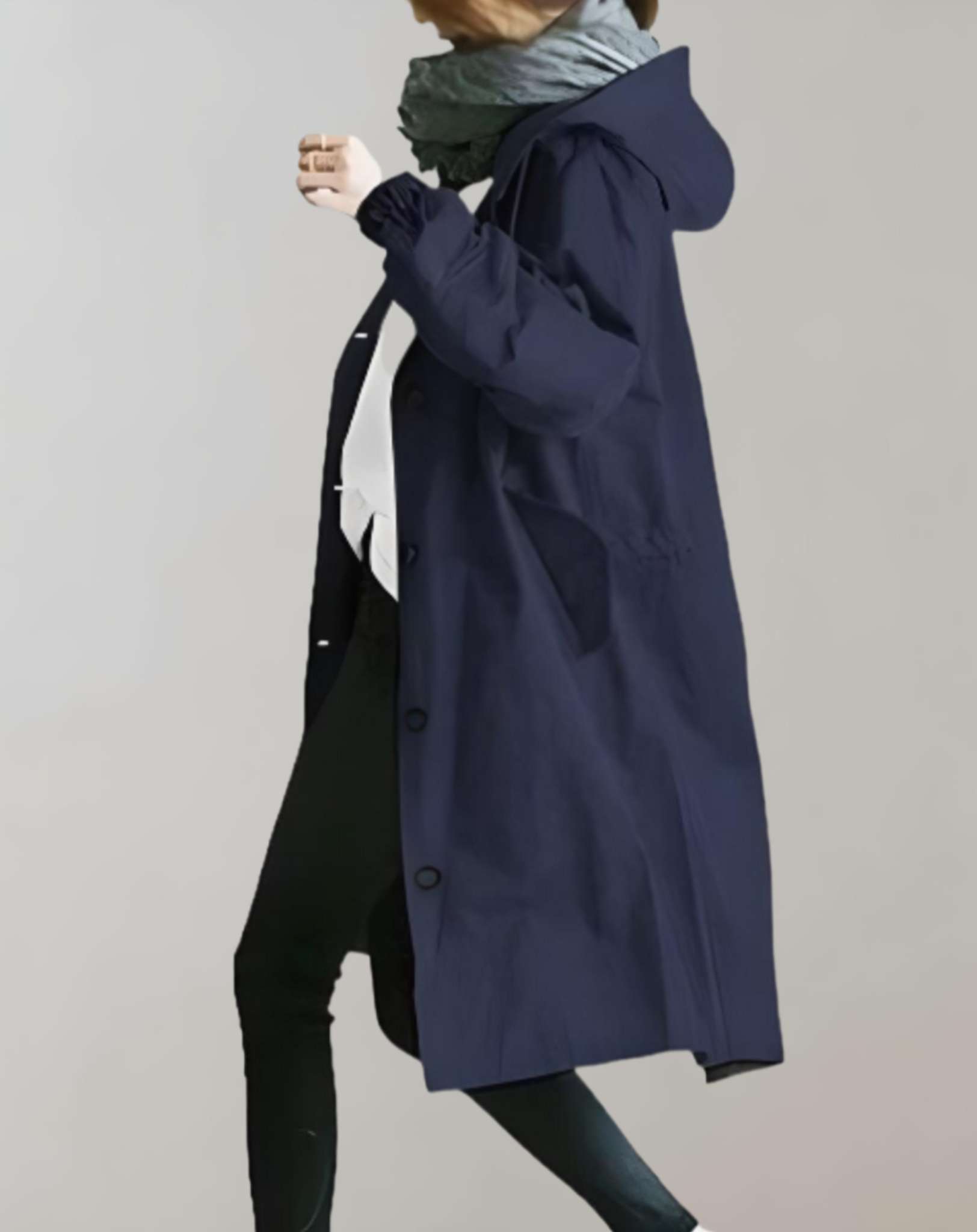 Valenzora | Warmer Trenchcoat mit Kapuze