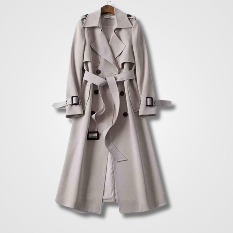 Valenzora | Casual Long Trench Coat With