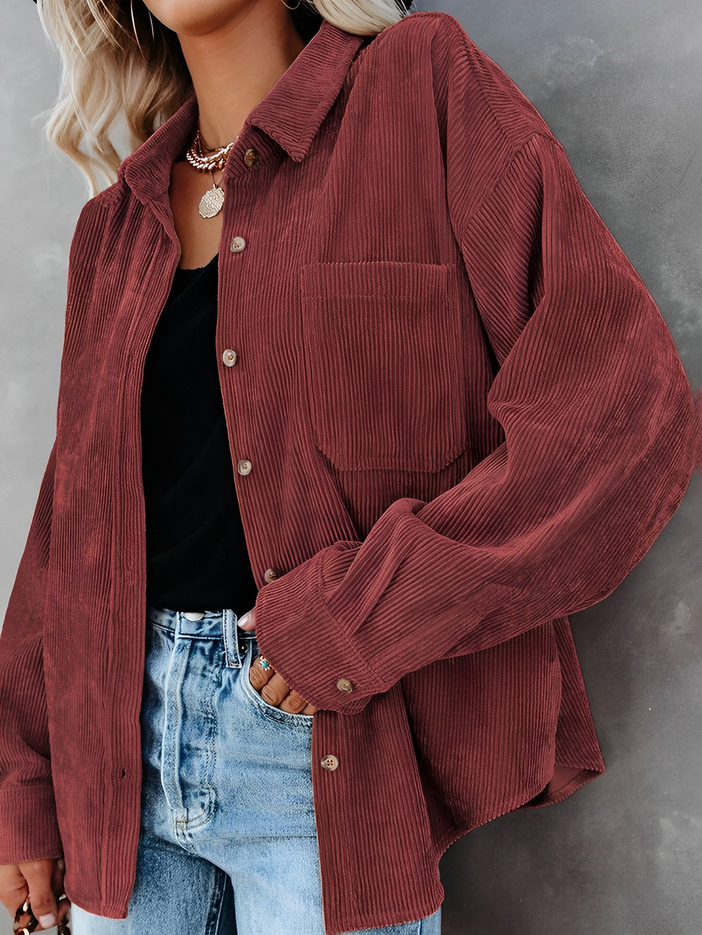 Valenzora | Classic corduroy blouson