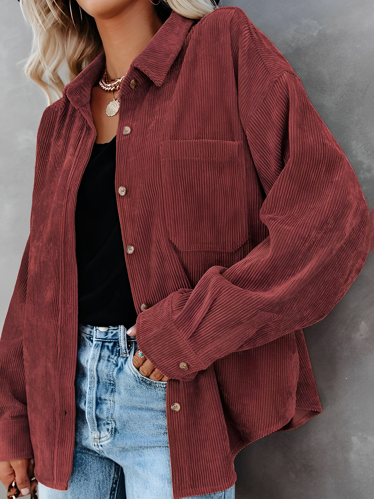 Valenzora | Classic corduroy blouson