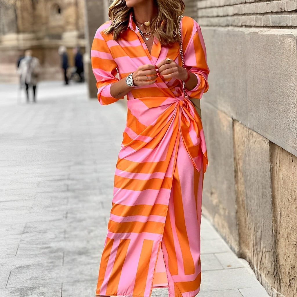 Valenzora | Stylish multicolored long dress