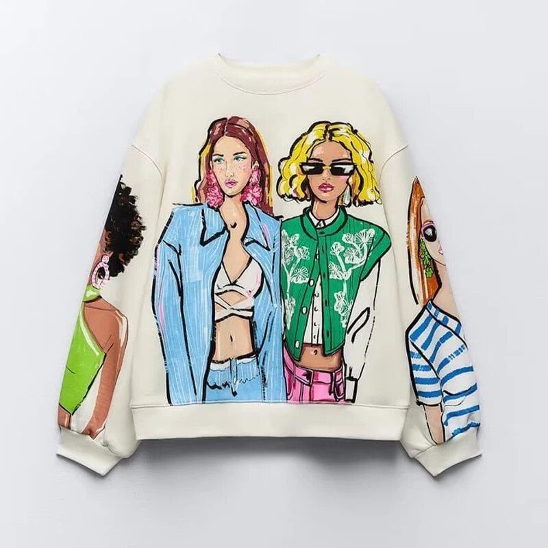 Valenzora | Gemütliches Sweatshirt Pullover Oversize Sweatshirt Damenbekleidung