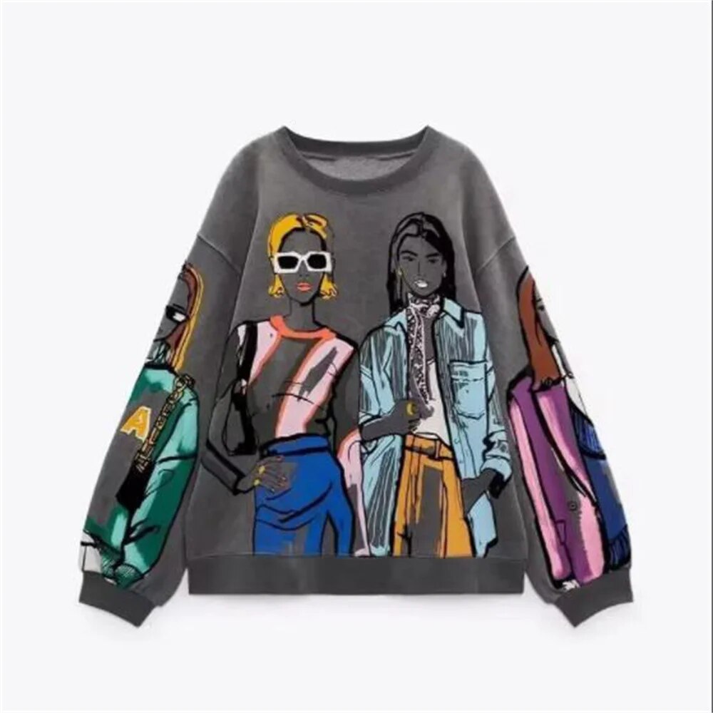 Valenzora | Gemütliches Sweatshirt Pullover Oversize Sweatshirt Damenbekleidung