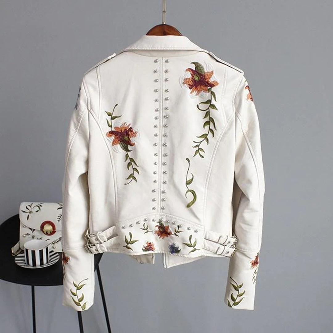Jacket with floral pattern for women