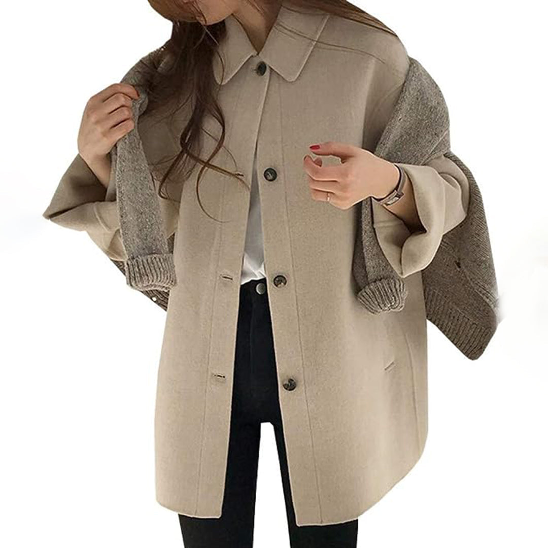 Valenzora Single-breasted elegant women's coat