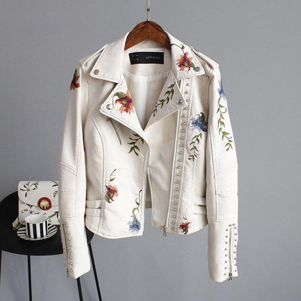 Jacket with floral pattern for women
