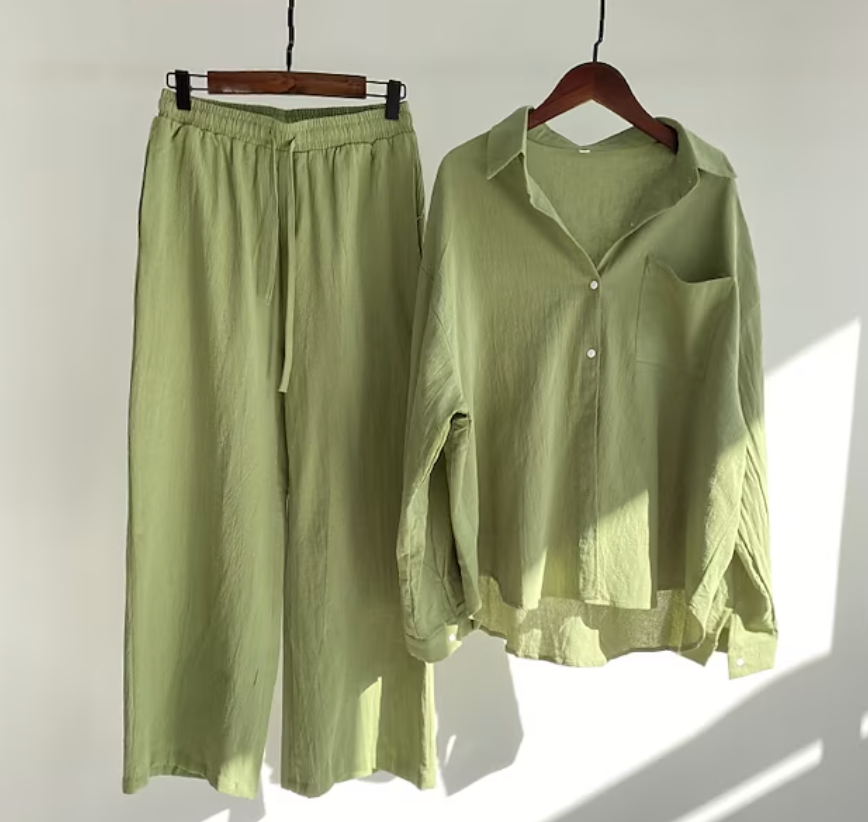 Valenzora | Stylisches Leinen-Sommer-Set