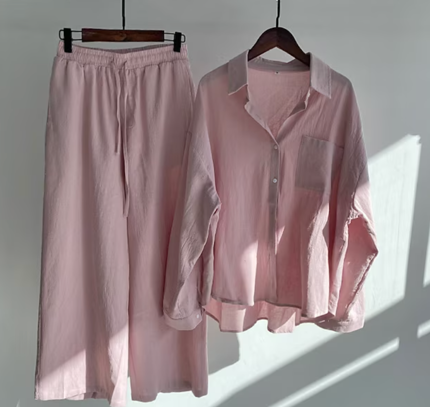 Valenzora | Stylisches Leinen-Sommer-Set