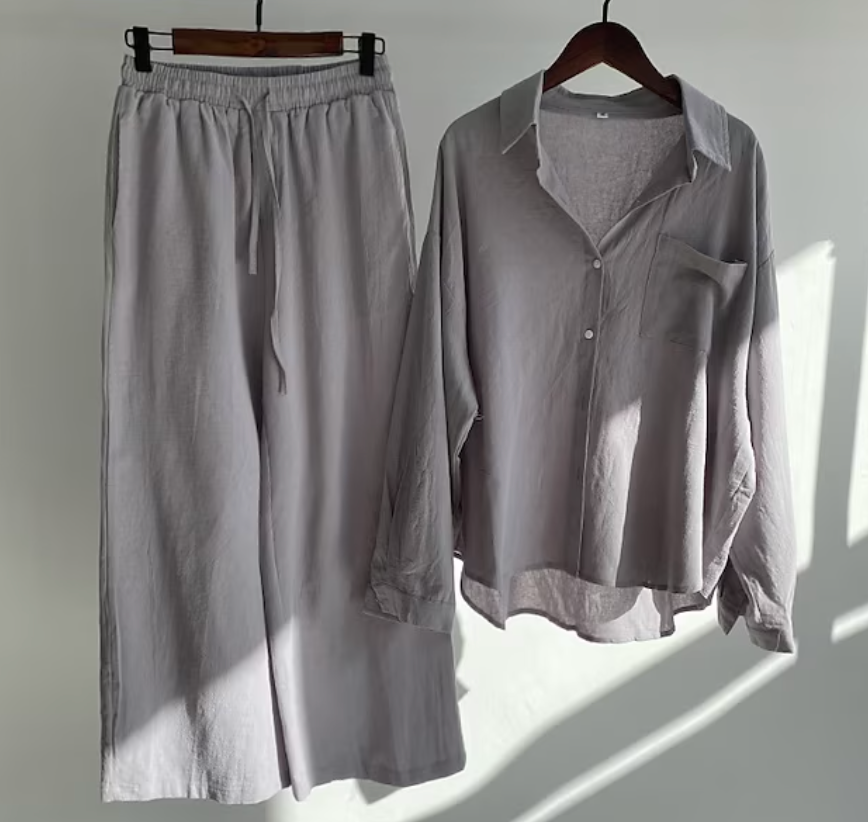 Valenzora | Stylish two-piece linen set