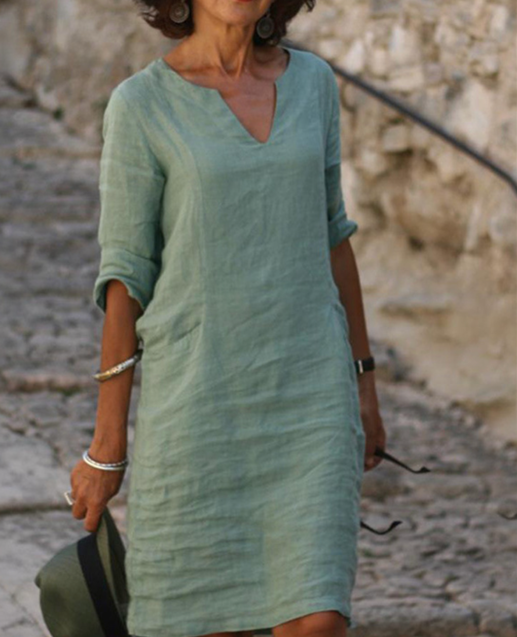 Valenzora | Schickes Dreiviertelarm-Kleid für Damen
