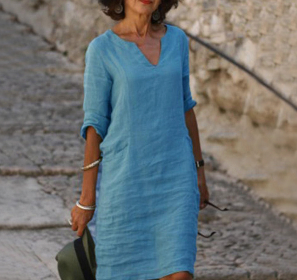 Valenzora | Schickes Dreiviertelarm-Kleid für Damen