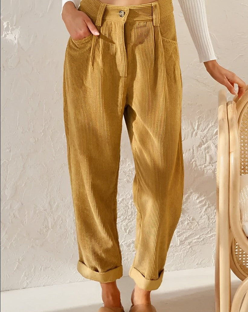 Valenzora - Comfortable corduroy trousers