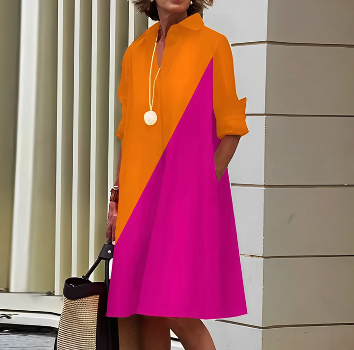 Valenzora | Schickes Polokleid mit Stretch-Passform und atmungsaktivem Material