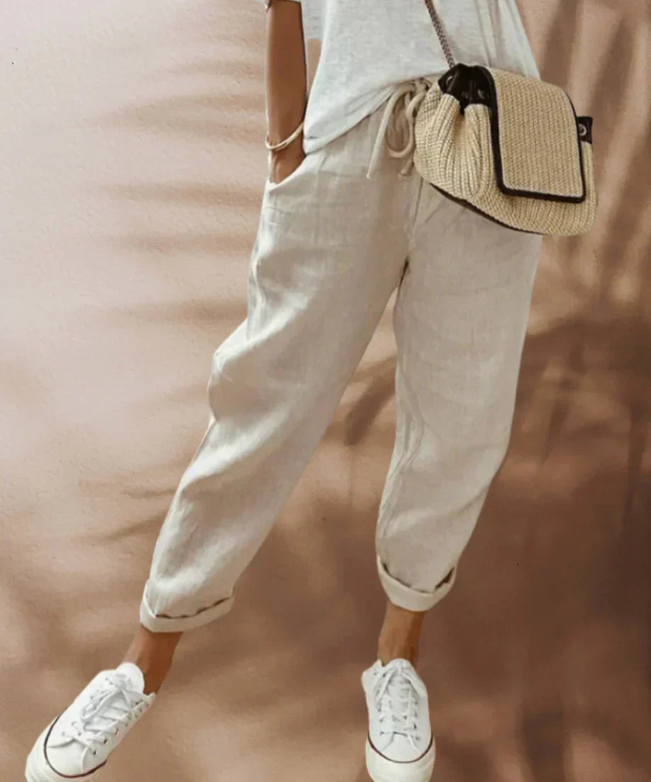Valenzora | Elegant, casual linen trousers