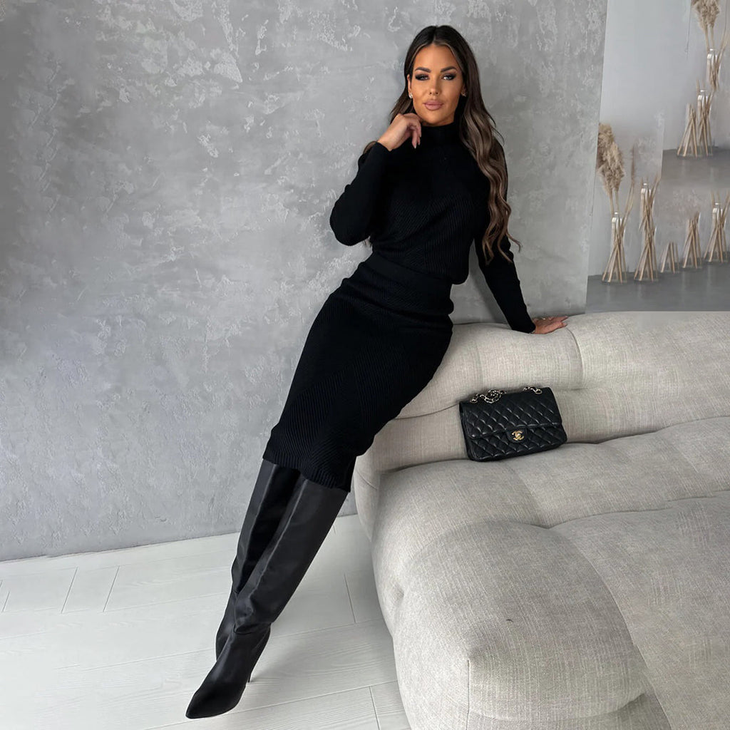 Lilian™ - Elegantes Set, bestehend aus einem Pullover und einem Rock