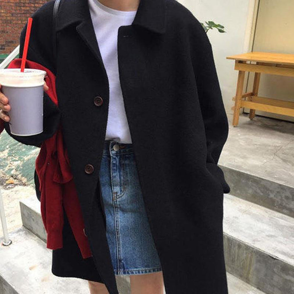Valenzora Single-breasted elegant women's coat