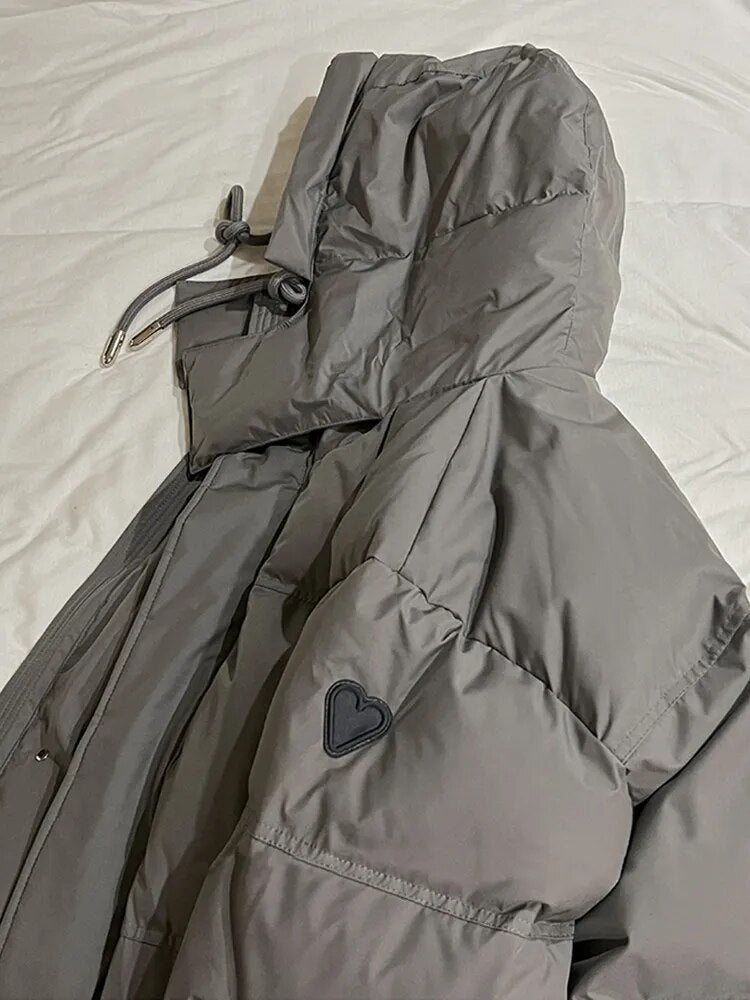Valenzora Pufferjacke Winter mit Kapuze Dick und warm