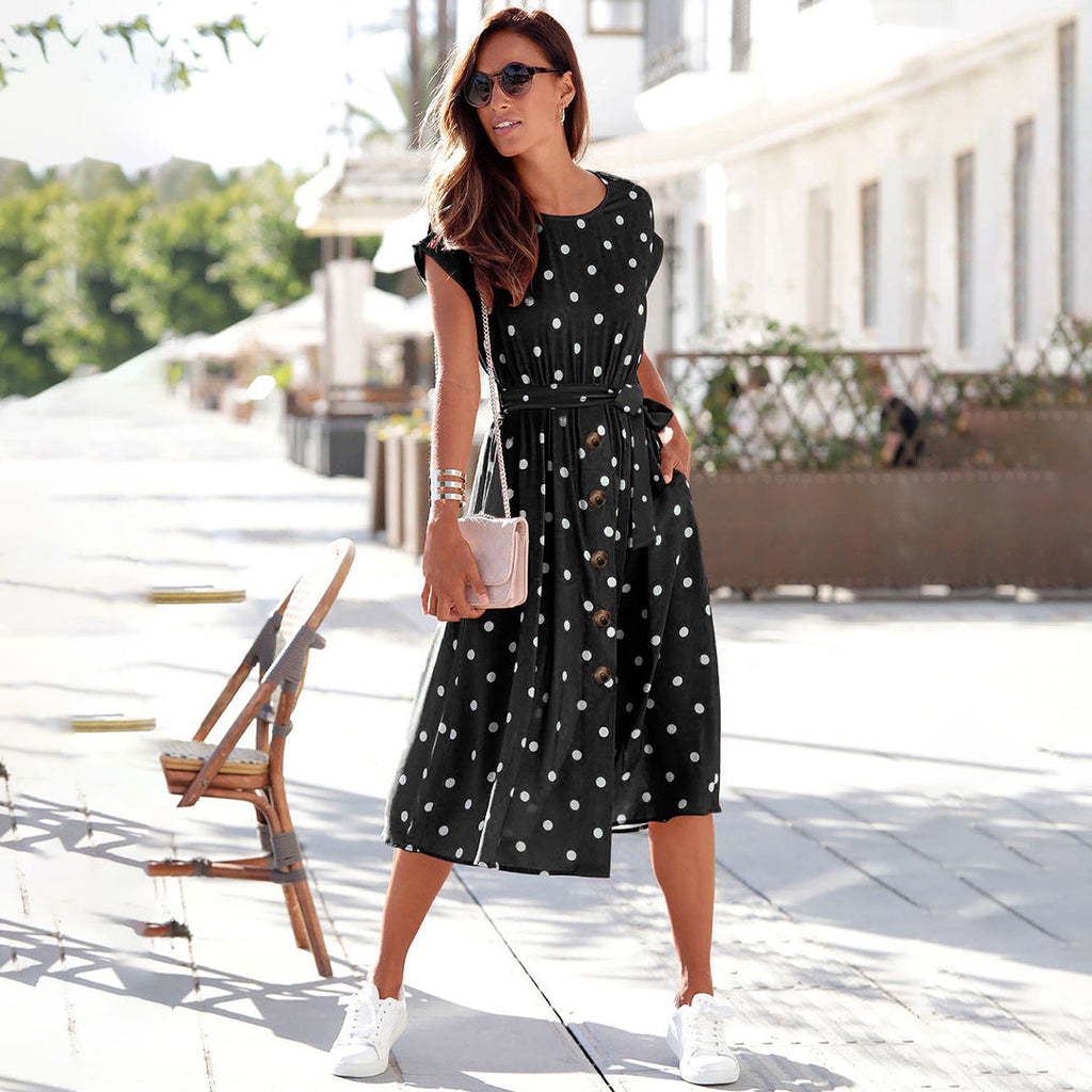 Valenzora | Casual Midi Dress for Women with Style
