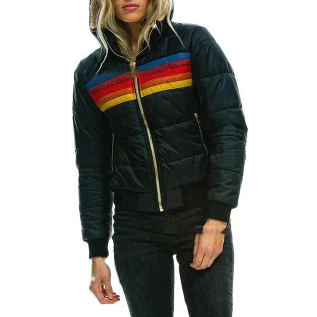 Valenzora | Women's jacket with colored stripes