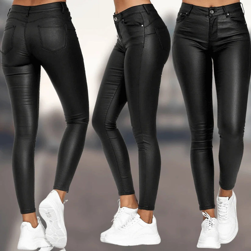 Valenzora | Elegant leather trousers