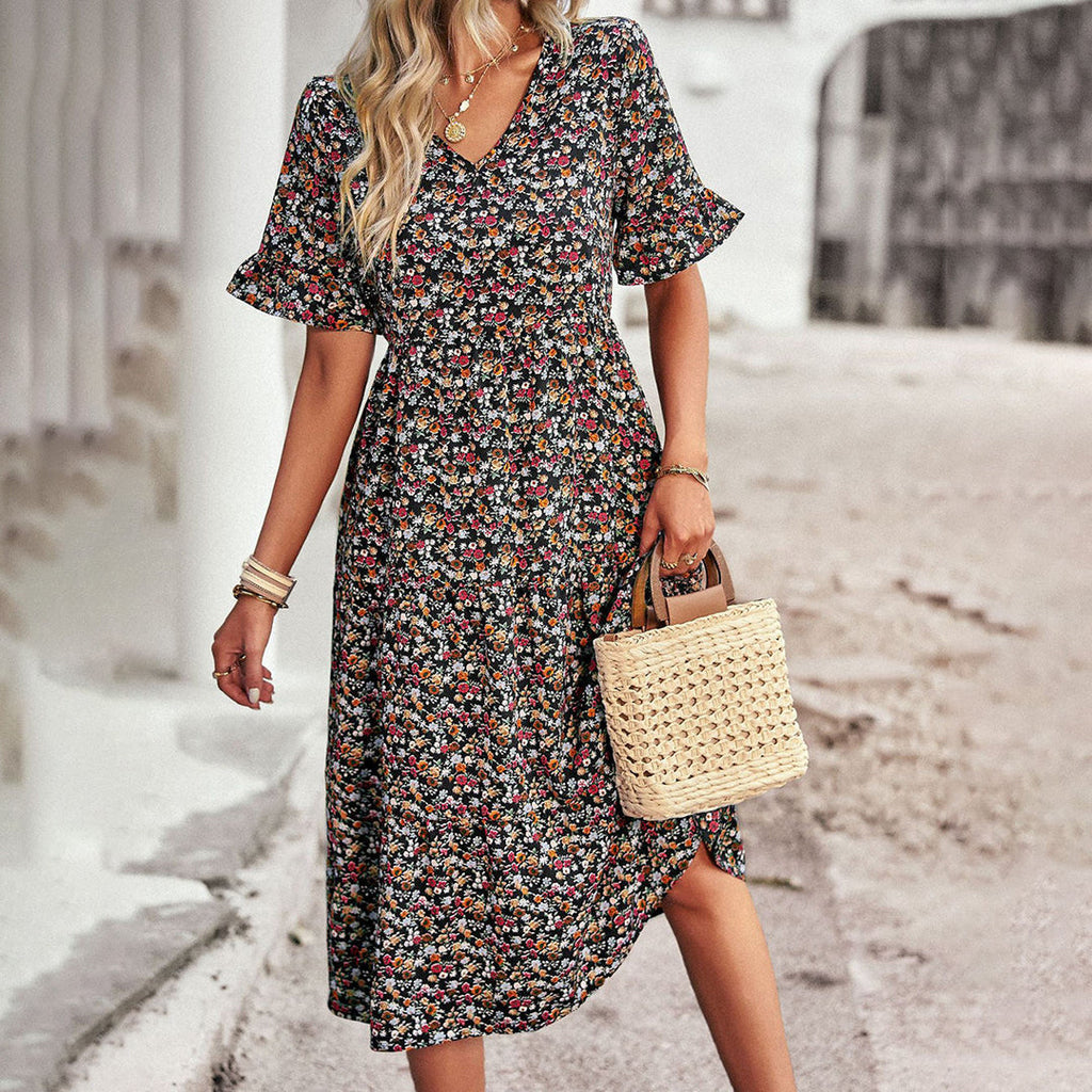 Floral midi dress