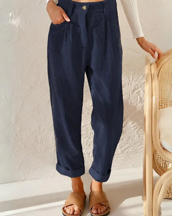 Valenzora | Stylische Cordhose mit entspanntem Schnitt für Damen