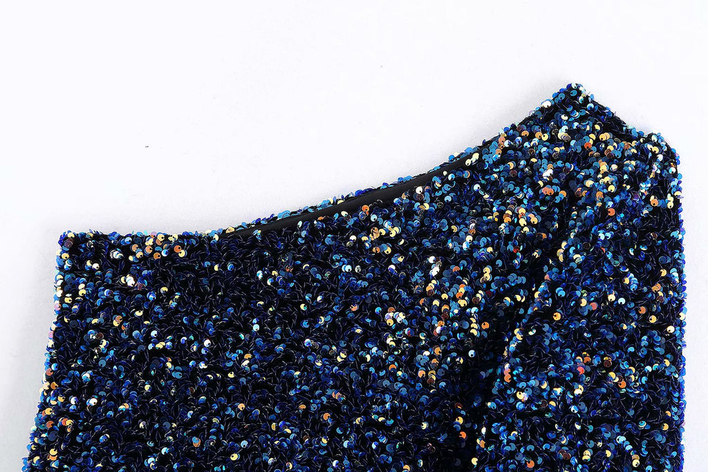 Valenzora | Glitzerndes Top mit einem Schulterträger