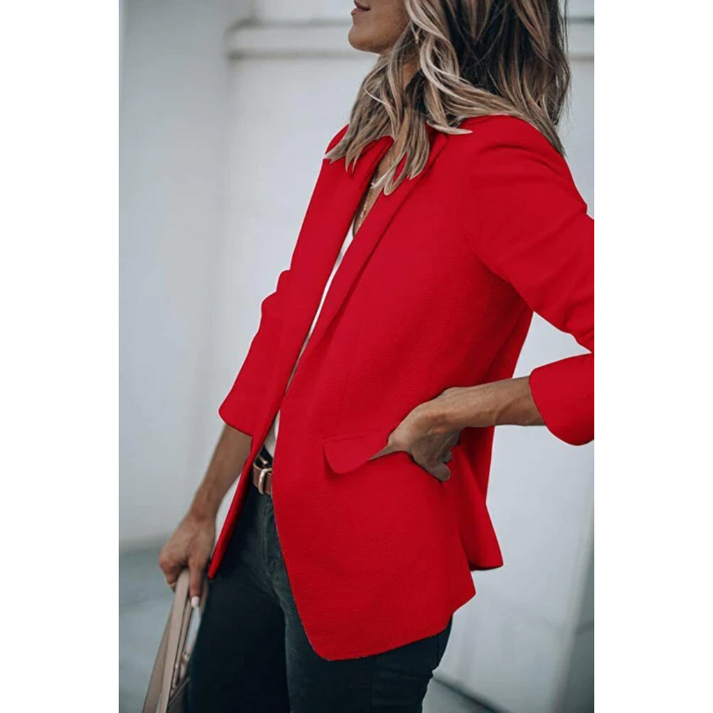Valenzora | Einreihiger Blazer mit klassischem Revers für Damen
