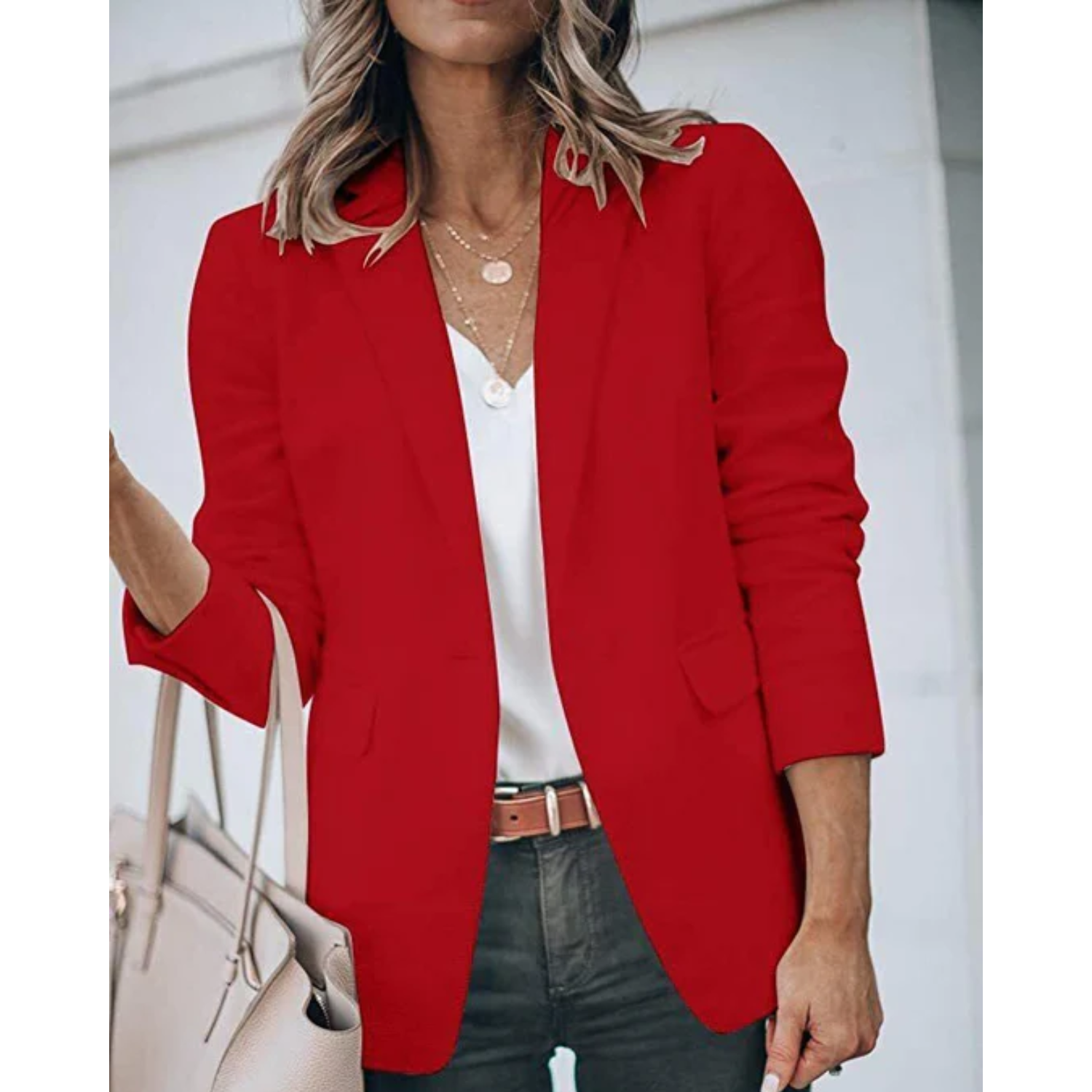 Valenzora | Einreihiger Blazer mit klassischem Revers für Damen