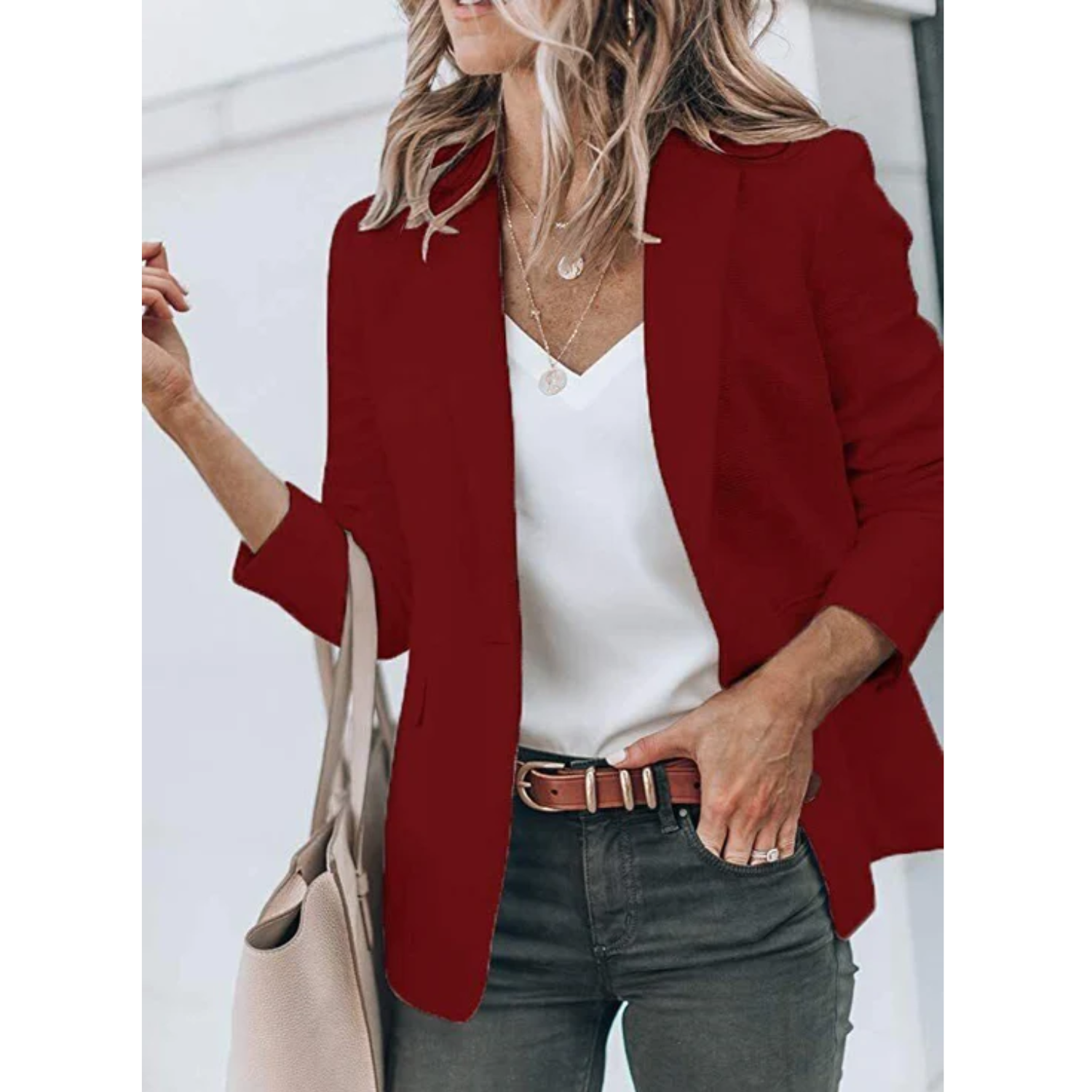 Valenzora | Einreihiger Blazer mit klassischem Revers für Damen