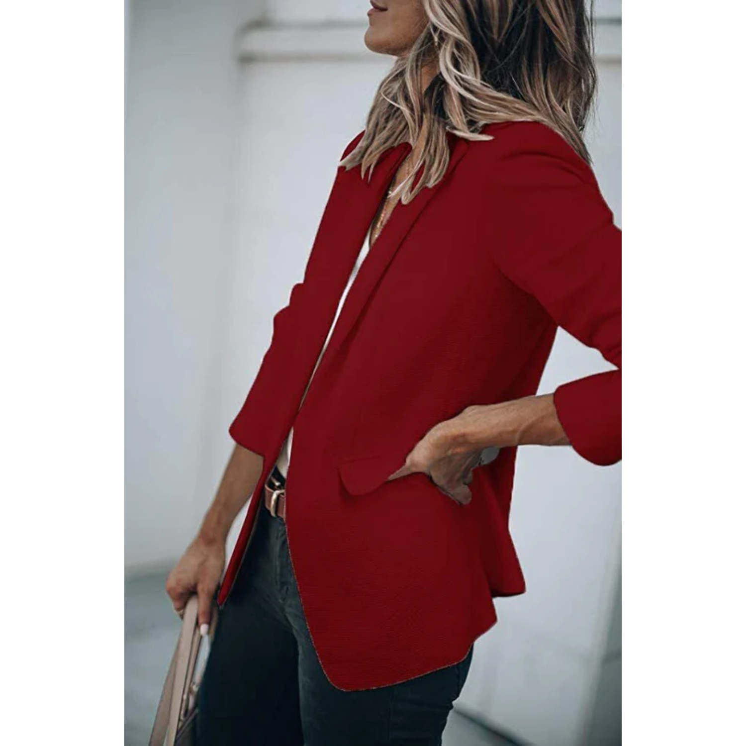 Valenzora | Einreihiger Blazer mit klassischem Revers für Damen