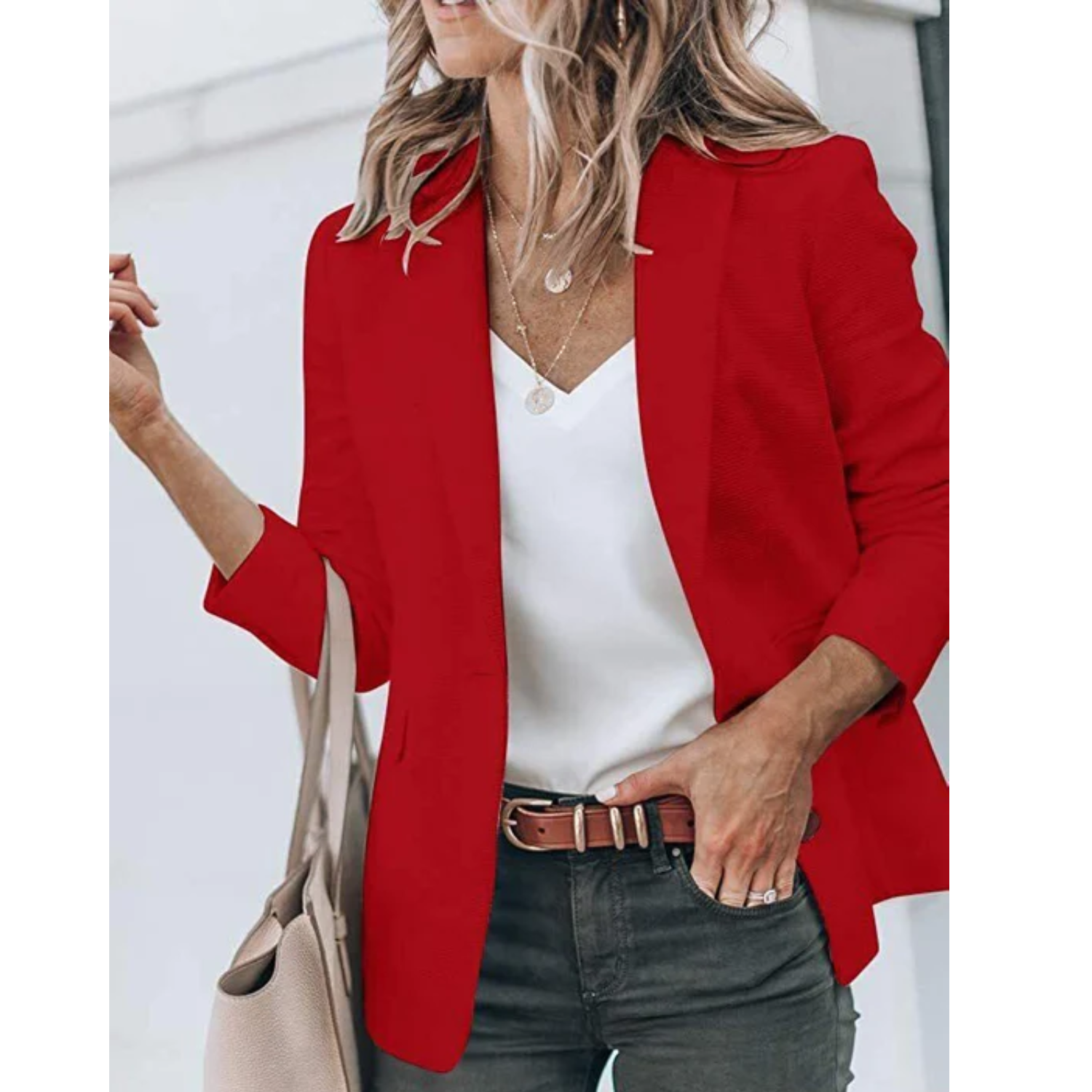 Valenzora | Einreihiger Blazer mit klassischem Revers für Damen