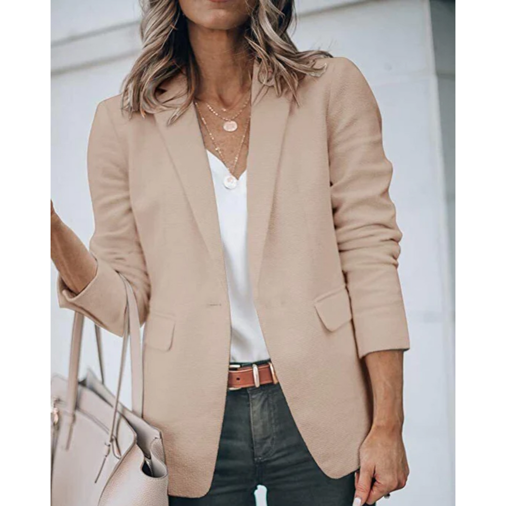 Valenzora | Einreihiger Blazer mit klassischem Revers für Damen