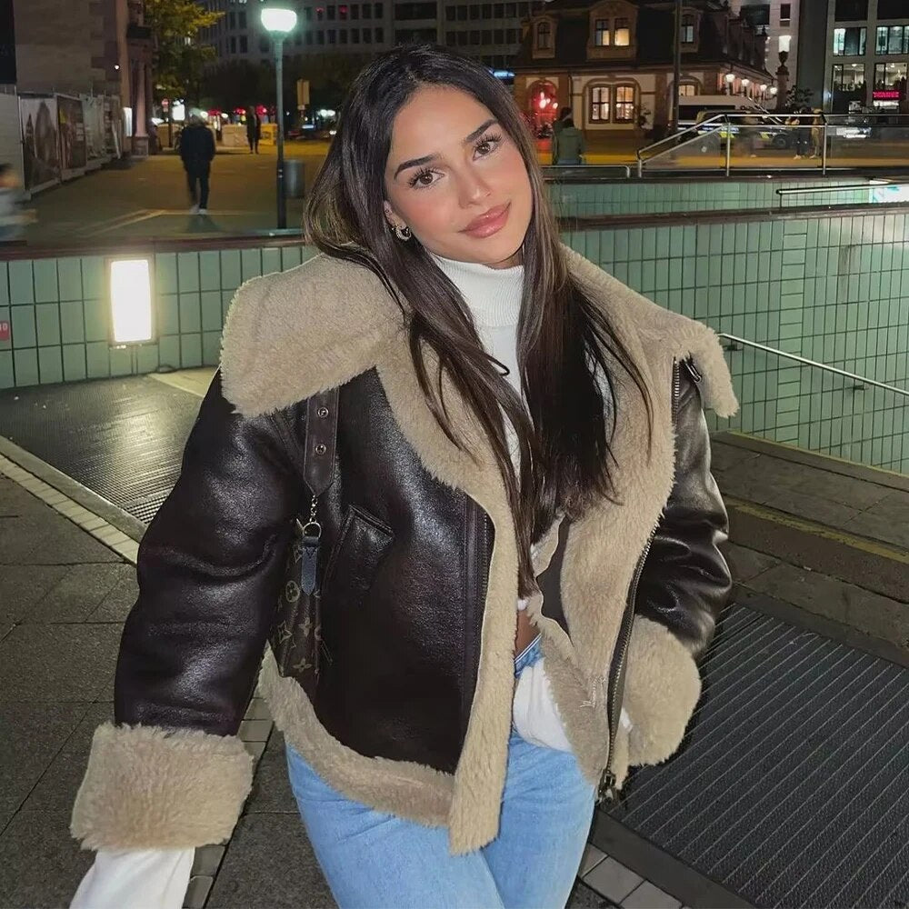 Valenzora | Classic Short Jacket in Fur and Leather