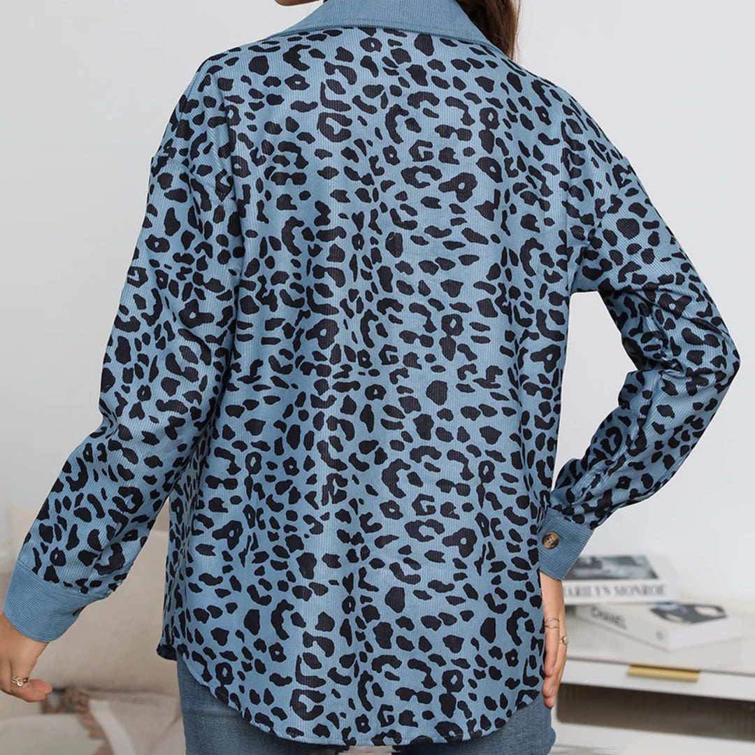 Valenzora | Stylish women's jacket with leopard print