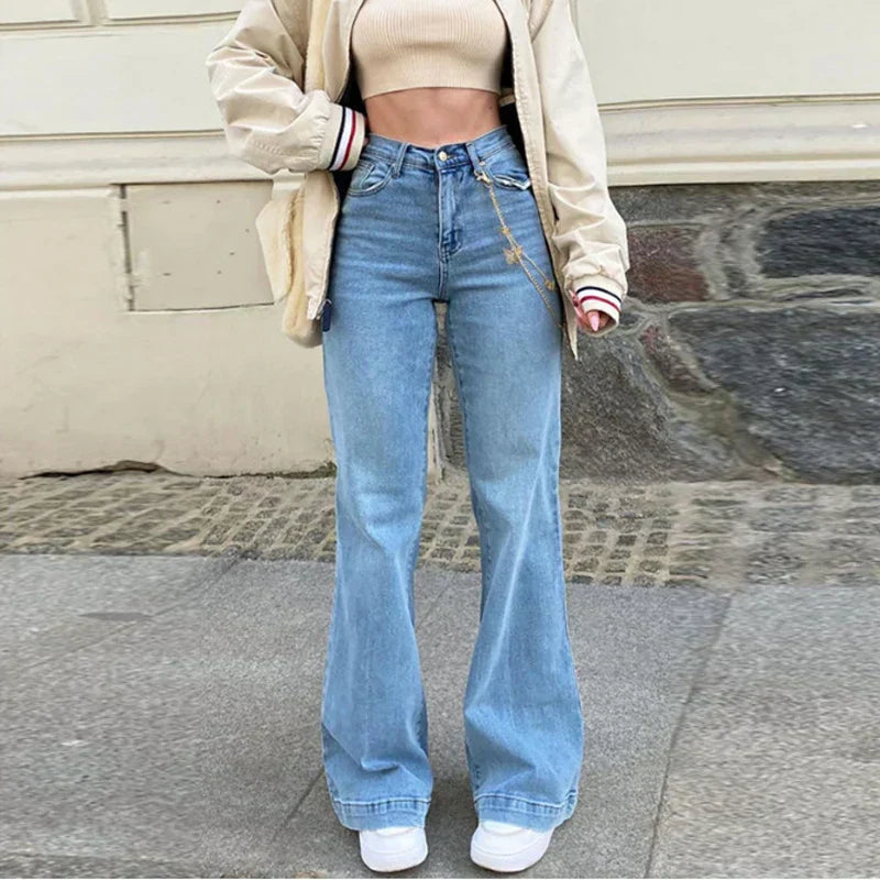 Valenzora – Damen-Sommerjeans mit mittlerer Leibhöhe
