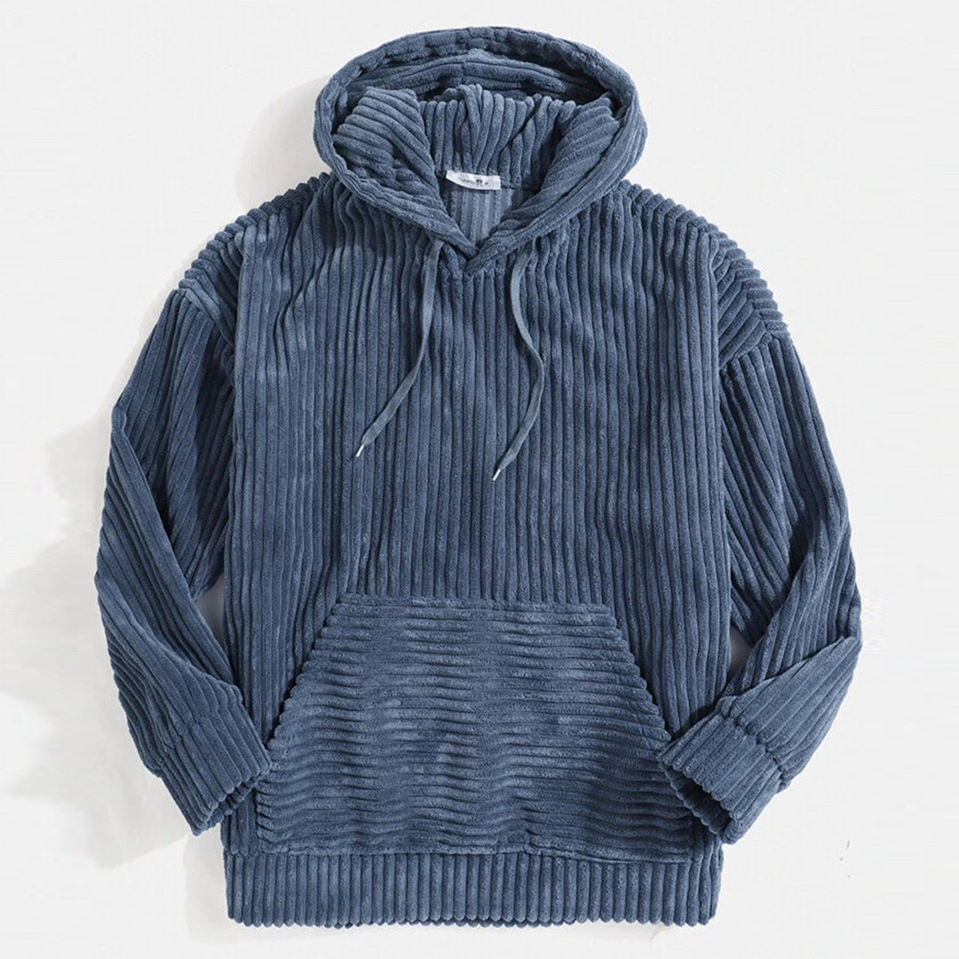 Valenzora | Corduroy hooded sweatshirt