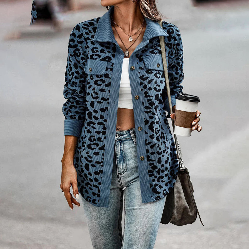 Valenzora | Stylish women's jacket with leopard print