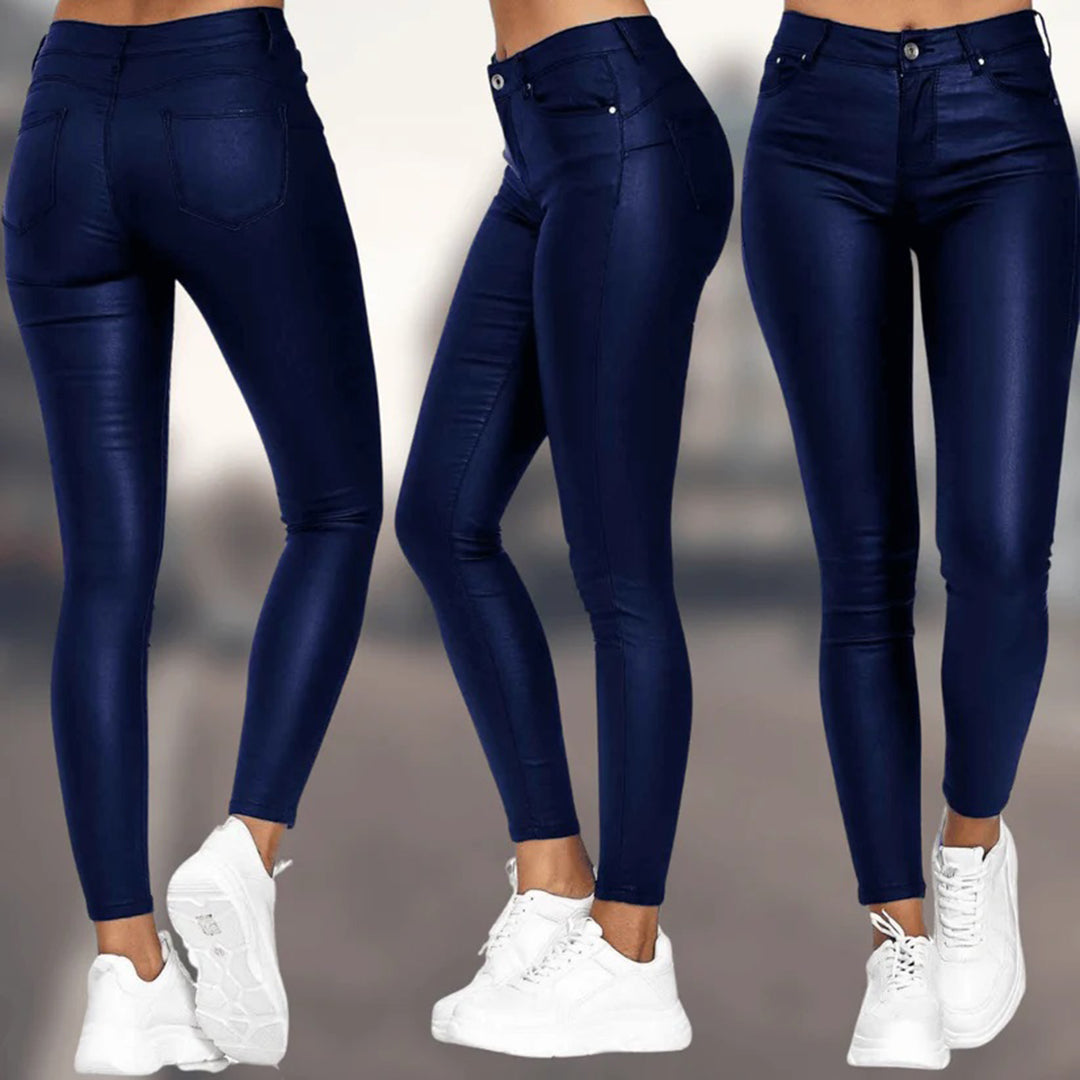 Valenzora | Elegant leather trousers