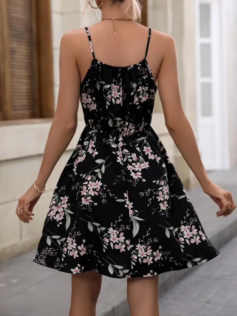 Valenzora | Mini-Spaghettiträger-Sommerkleid Sonnenkleid