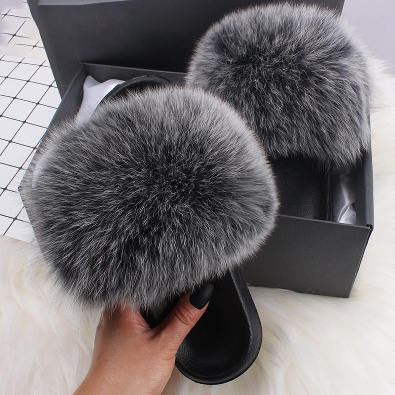 Valenzora | Moda Fay Fluffy Slippers Cheerful & Colorful Women's Shoes for Summer
