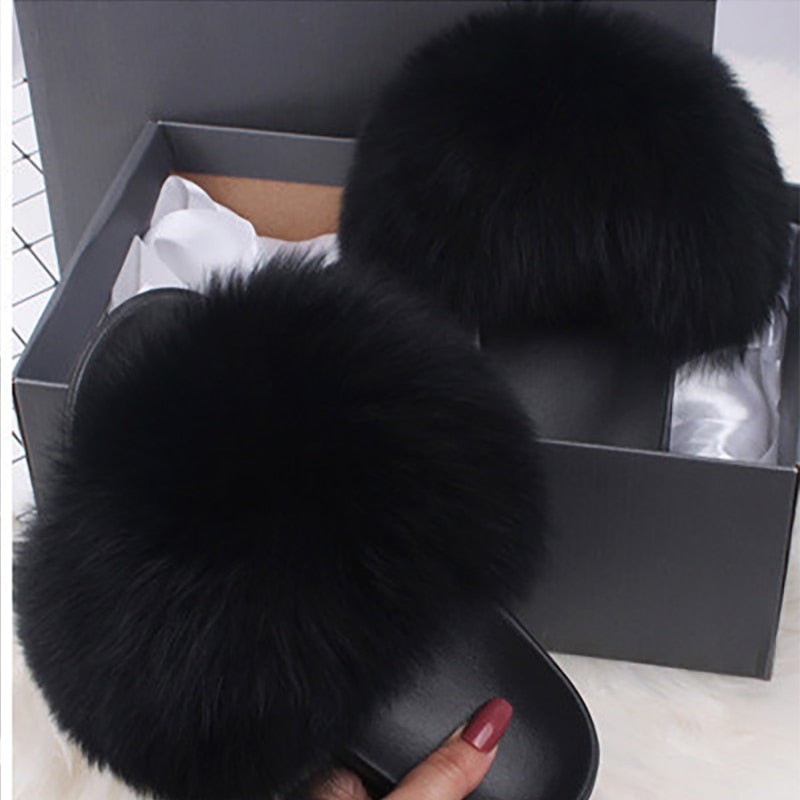 Valenzora | Moda Fay Fluffy Slippers Cheerful & Colorful Women's Shoes for Summer