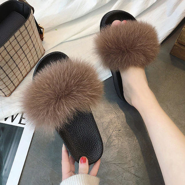 Valenzora | Moda Fay Fluffy Slippers Cheerful & Colorful Women's Shoes for Summer