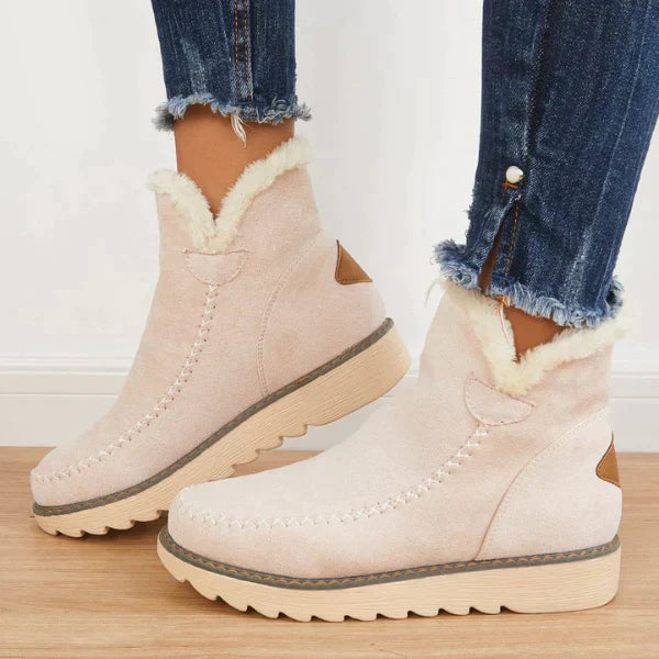 Valenzora | Bequeme Damen-Stiefeletten mit Fellfutter
