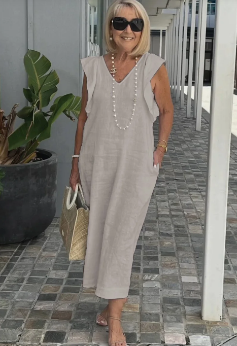 Valenzora | Casual dress made of cotton and linen