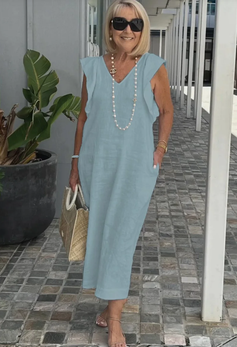 Valenzora | Casual dress made of cotton and linen