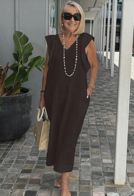 Valenzora | Casual dress made of cotton and linen