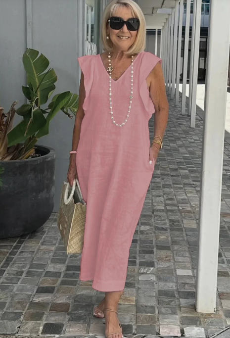 Valenzora | Casual dress made of cotton and linen